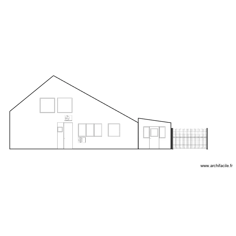 Plan de fa&ccedil;ade Vincent. Plan de 
