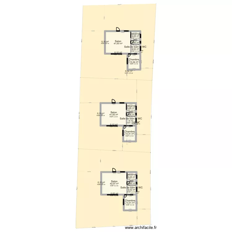 studio. Plan de 