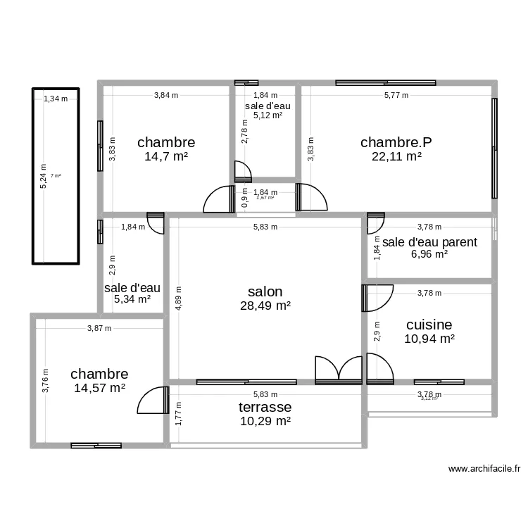 sabate. Plan de 12 et 130 m² sabate. Plan de 12 et 130 m²