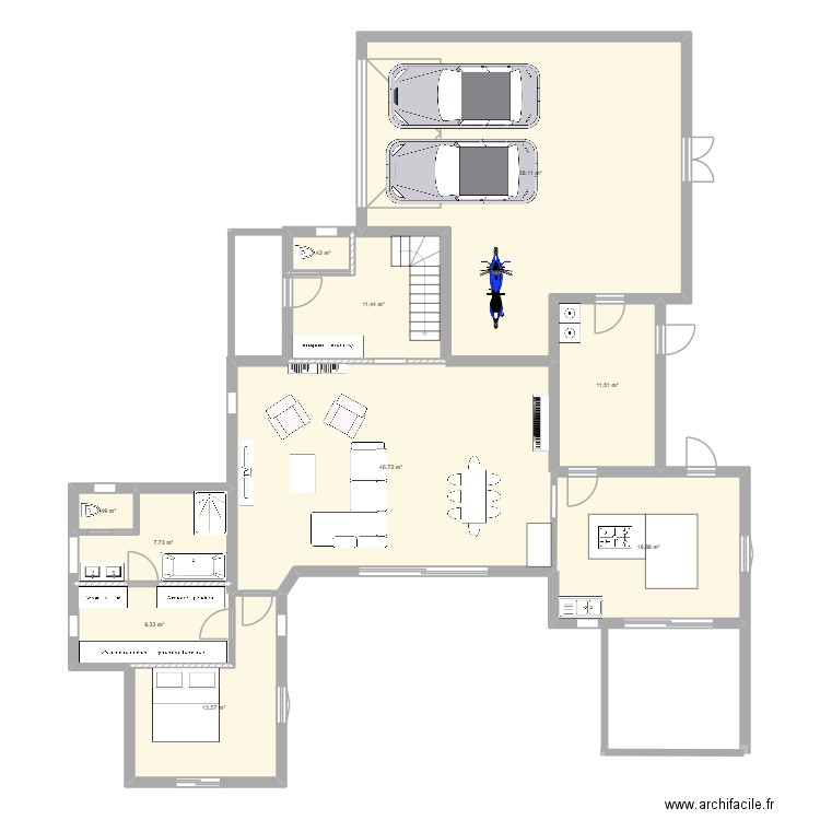 SPSM_v4. Plan de 21 pièces et 272 m2