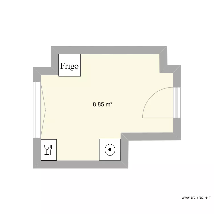 Kitchen_55b. Plan de 1  et 9 m²