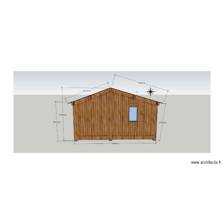 FACADE EST FIN. Plan de 0 pièce et 0 m2