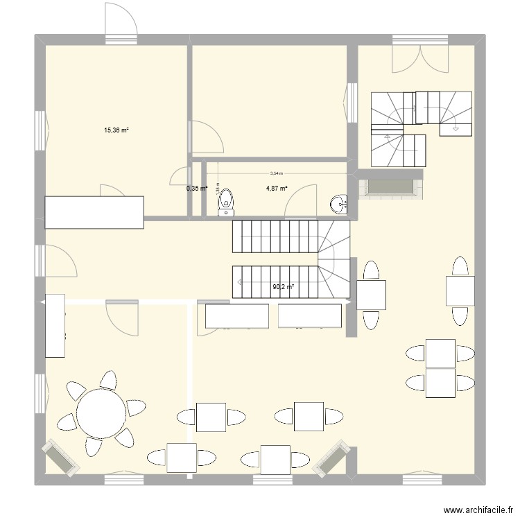 Le gouter2. Plan de 4 pièces et 111 m2