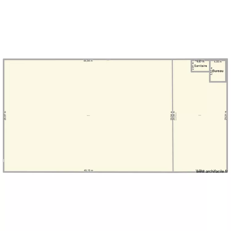 Plan Alex 2. Plan de 4 et 1814 m² Plan Alex 2. Plan de 4 et 1814 m²