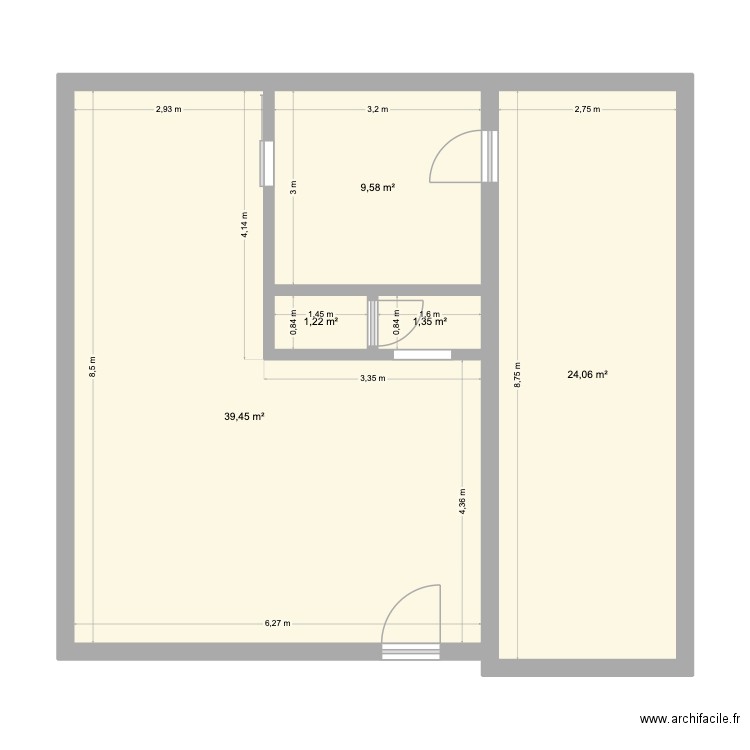 maison actuelle. Plan de 5 pièces et 76 m2