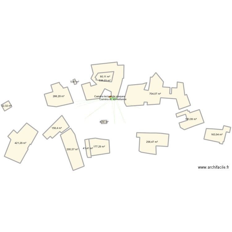 le crozet cadastre. Plan de 15 pièces et 3467 m2