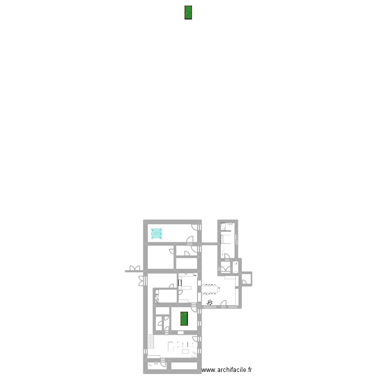 Pacé  Projet Maison. Plan de 18 pièces et 303 m2