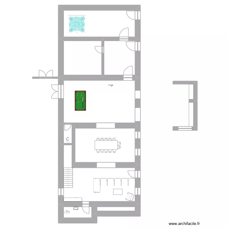 Pac&eacute;  Projet Maison. Plan de 