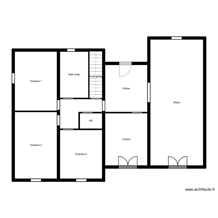 ROY CHAIX - Plan garage sous-sol. Plan de 3 et 124 m² ROY CHAIX - Plan garage sous-sol. Plan de 3 et 124 m²