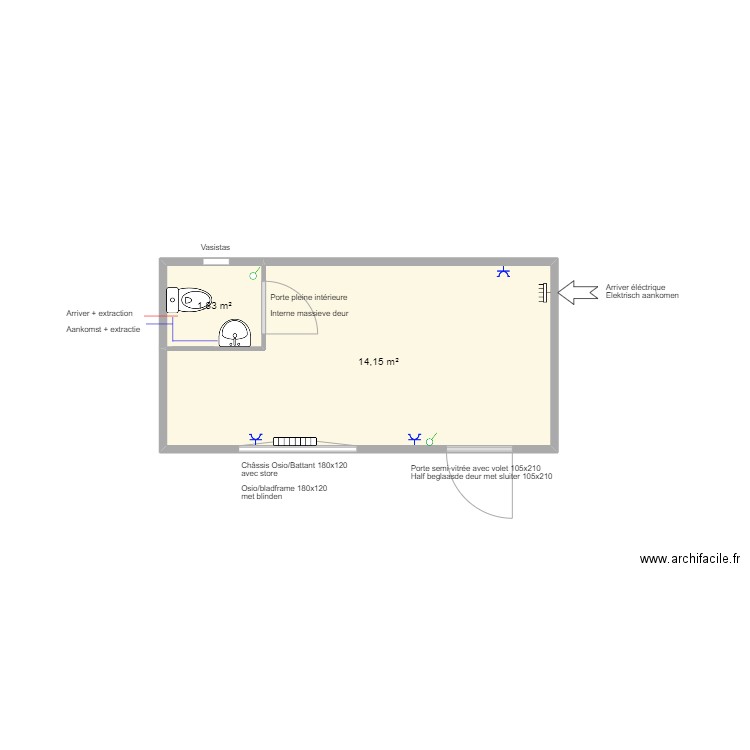 Plan pour Jens Defloo. Plan de 0 pièce et 0 m2