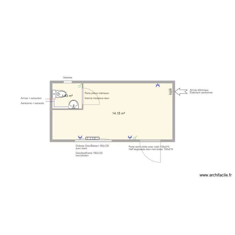 Plan pour Jens Defloo. Plan de 