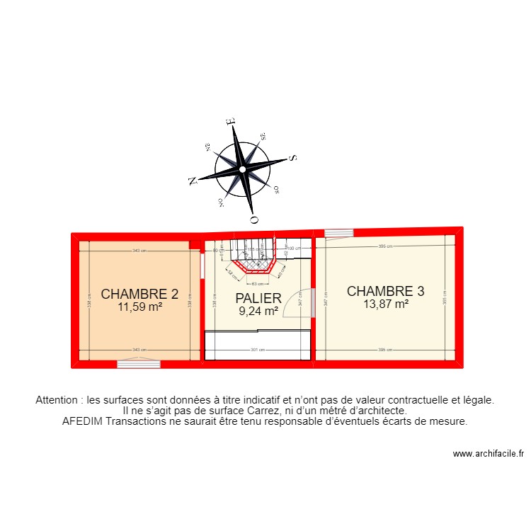 BI17550 -. Plan de 14 pièces et 157 m2