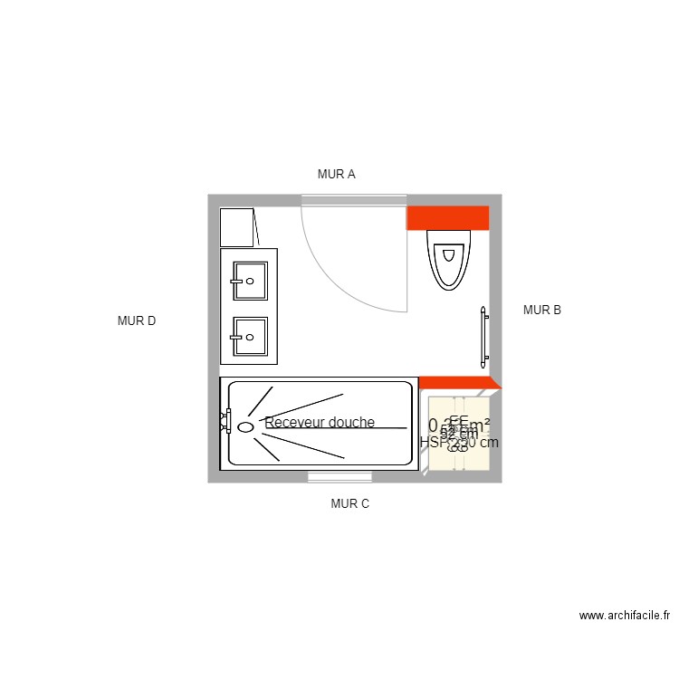 Saint leger des bois BEUZVAL. Plan de 1 pièce et 0 m2