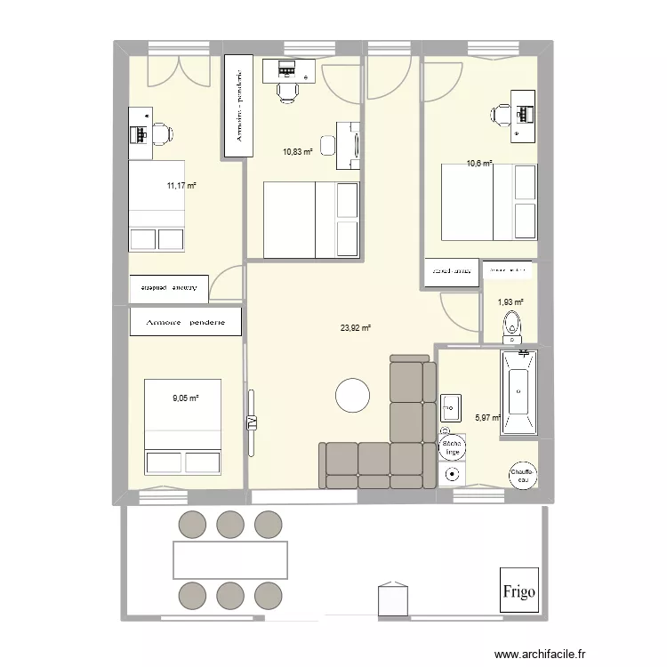 maison. Plan de 7 et 73 m² maison. Plan de 7 et 73 m²