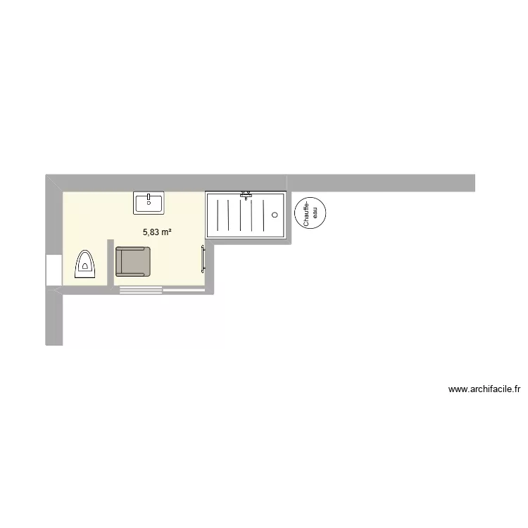 SDD EXTENSION. Plan de 1 et 6 m² SDD EXTENSION. Plan de 1 et 6 m²