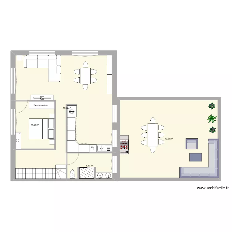 Maison Lesconil 1 étage. Plan de Maison Lesconil 1 étage. Plan de