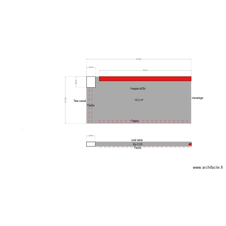 mur 7. Plan de 0 pièce et 0 m2