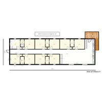 Maison travailleurs 2 étages de 20 (40 travailleurs)