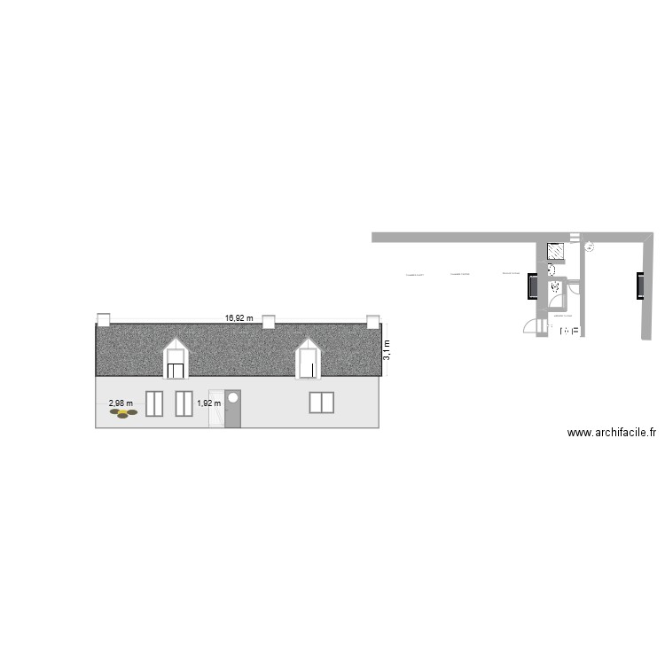 GC Projet facade. Plan de 0 pièce et 0 m2