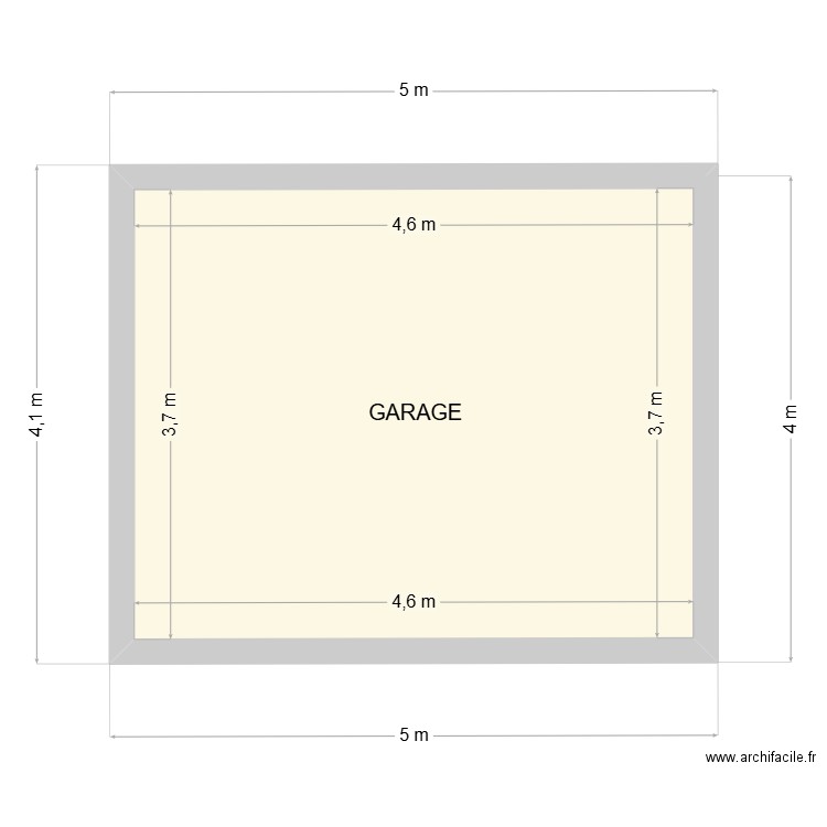 CARLOS. Plan de 1 pièce et 17 m2