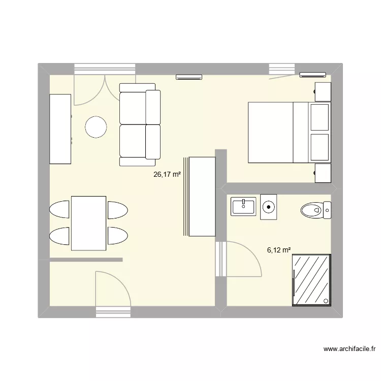 Berck. Plan de 2 et 32 m² Berck. Plan de 2 et 32 m²