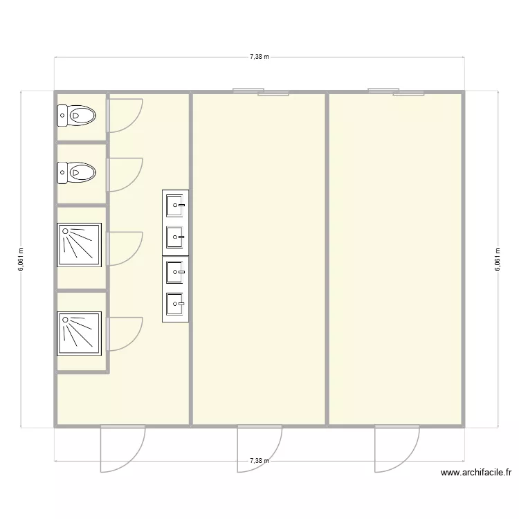 PROJET ACHAT BOURGOIN. Plan de 7  et 42 m²