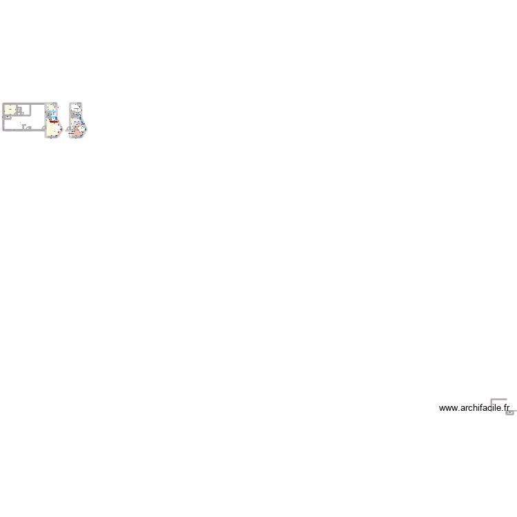 Amenagement 1 apr&egrave;s. Plan de 9  et 76 m²