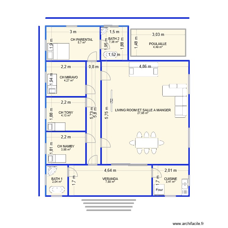 plan villa 1. Plan de 0 pièce et 0 m2 plan villa 1. Plan de 0 pièce et 0 m2