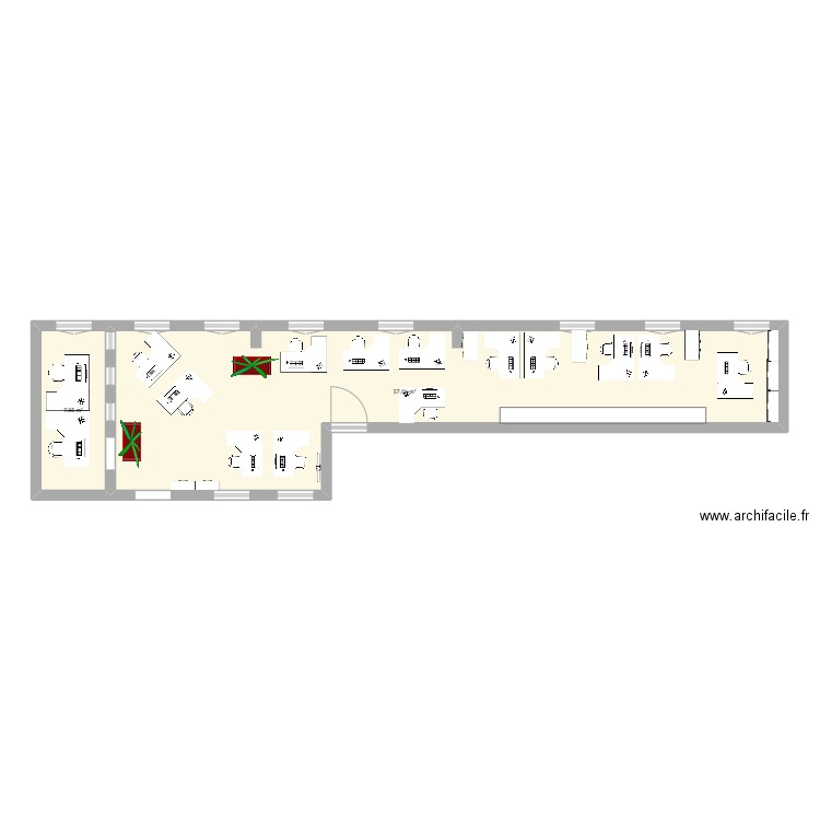 TEST - Phase 2. Plan de 2 pièces et 65 m2