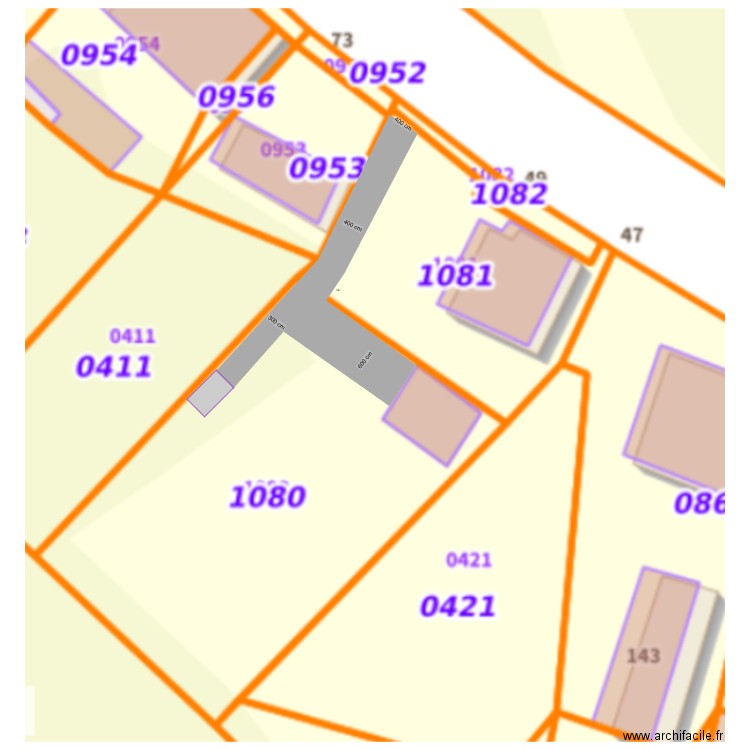 PLAN ALLEE GRAVIER. Plan de 0 pièce et 0 m2