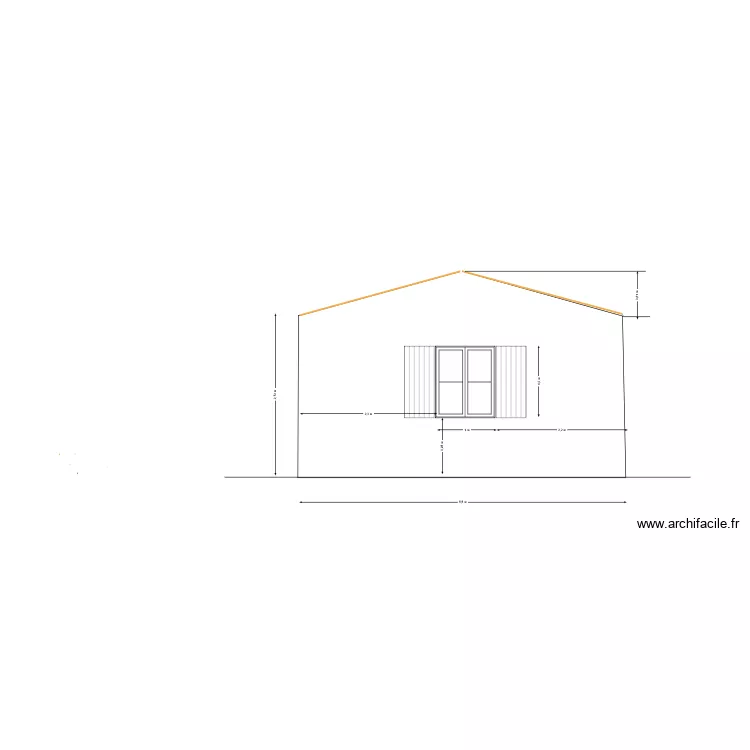 fa&ccedil;ade ouest. Plan de 