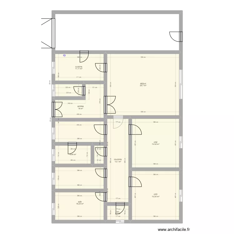maison bled. Plan de 