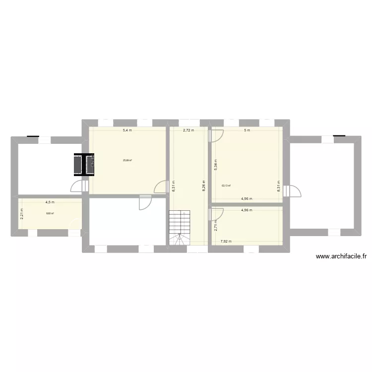 Maison Subles Etage. Plan de 