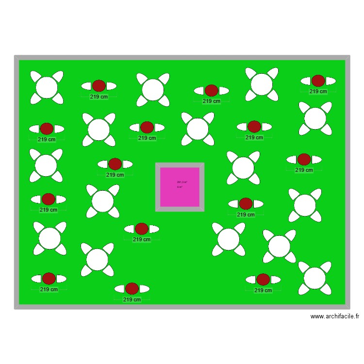 mosaica. Plan de 2 pièces et 306 m2