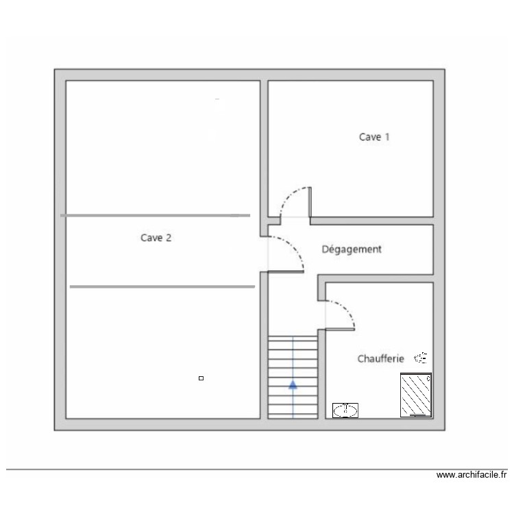 Cave. Plan de 0 pièce et 0 m2