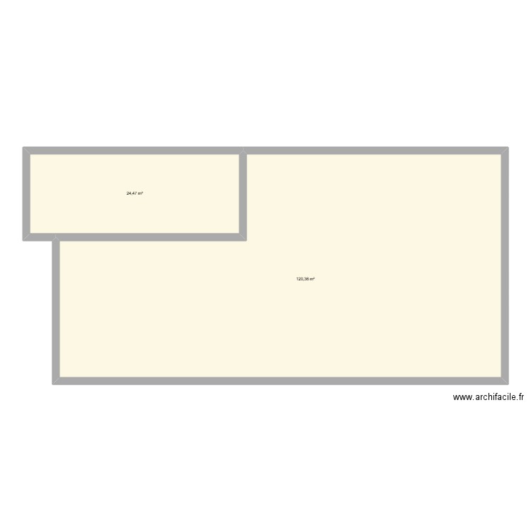 plan maison 2. Plan de 2 pièces et 145 m2