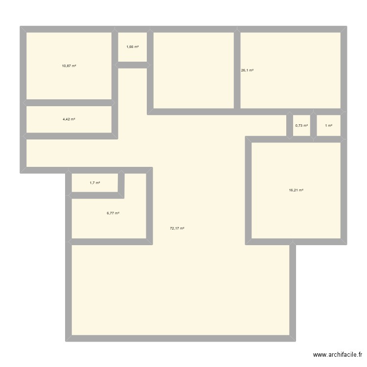RDC Ankerana. Plan de 10 pièces et 142 m2