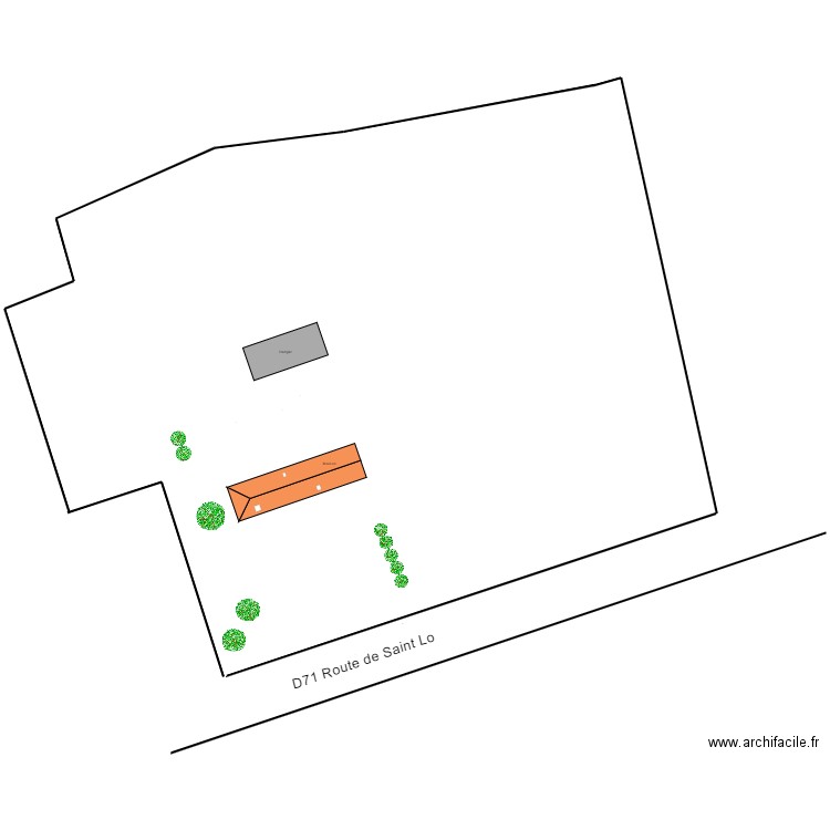 plan de masse. Plan de 0 pièce et 0 m2