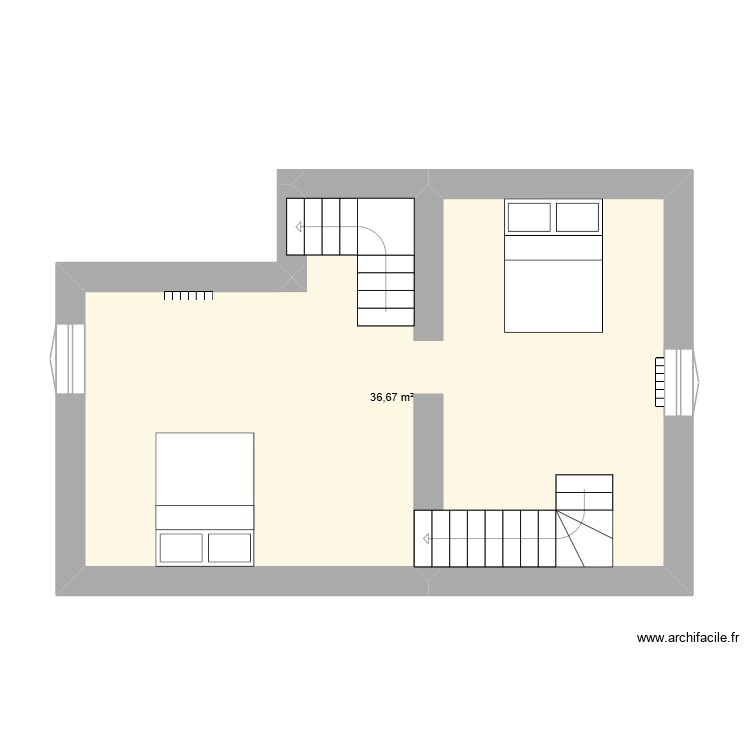 1er étage 44. Plan de 0 pièce et 0 m2 1er étage 44. Plan de 0 pièce et 0 m2