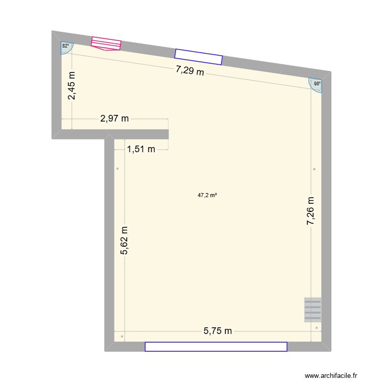 Salle de sport 16 fev. Plan de 0 pièce et 0 m2