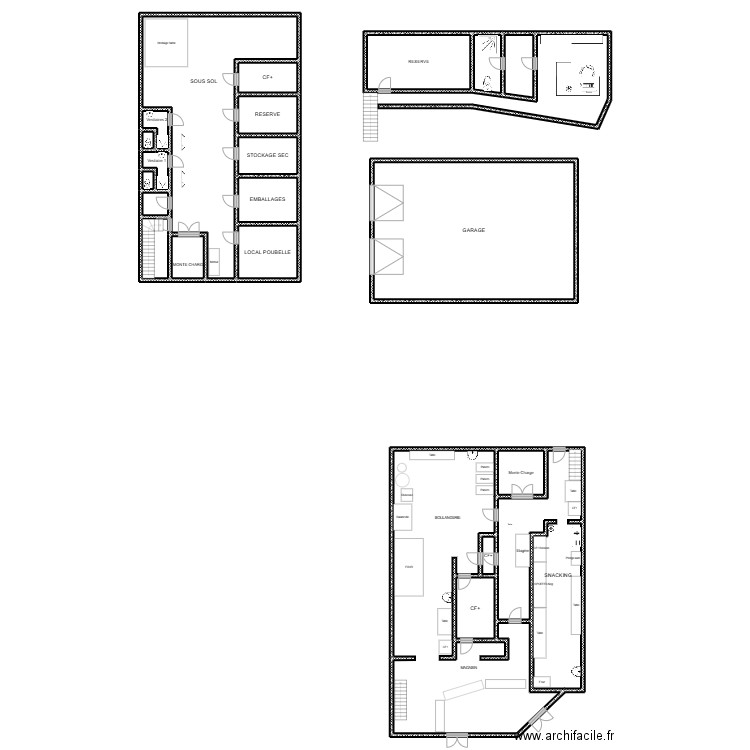 CHEZ PAILLAT. Plan de 22 pièces et 557 m2