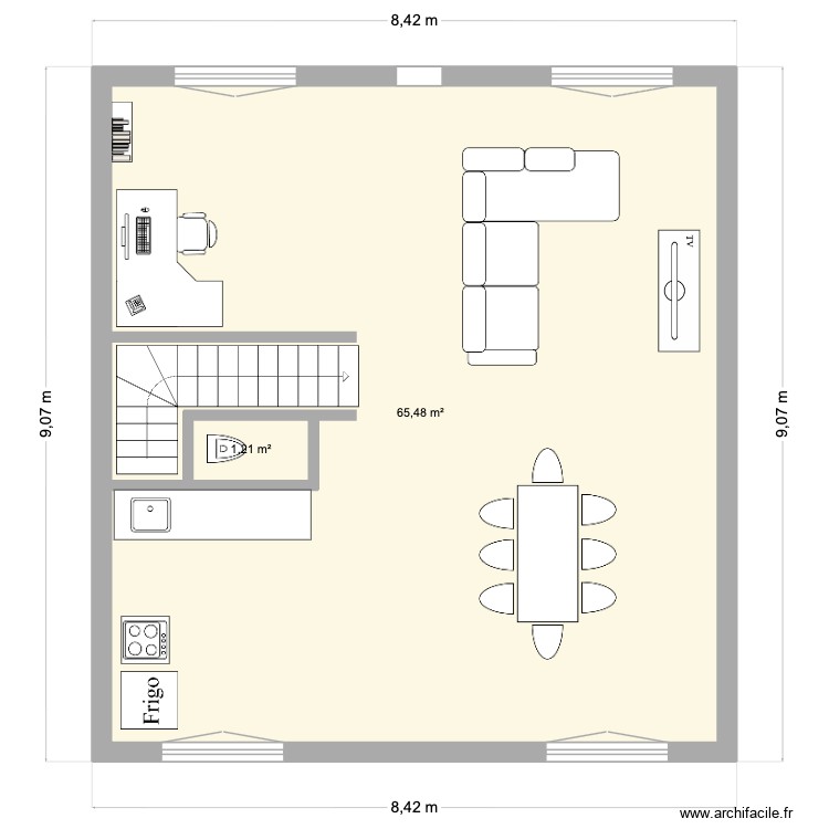 Options 1er étage Champlain. Plan de 0 pièce et 0 m2