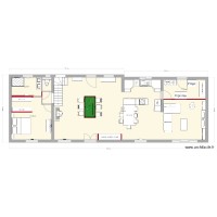 plan maison meublé