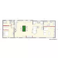 plan maison meubl&eacute;