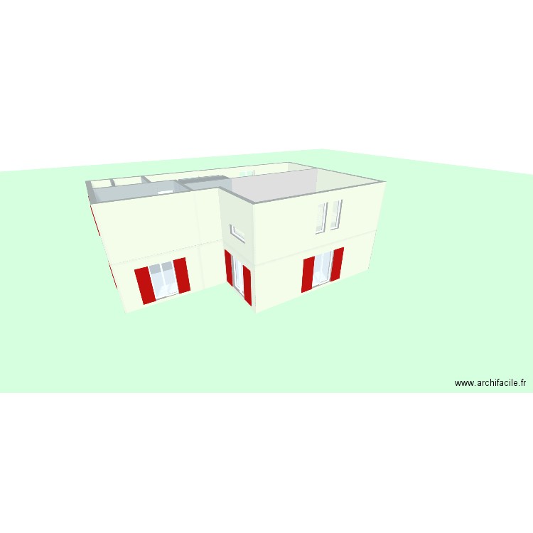 Maison Basque - Mezzanine v2. Plan de 11 pièces et 171 m2
