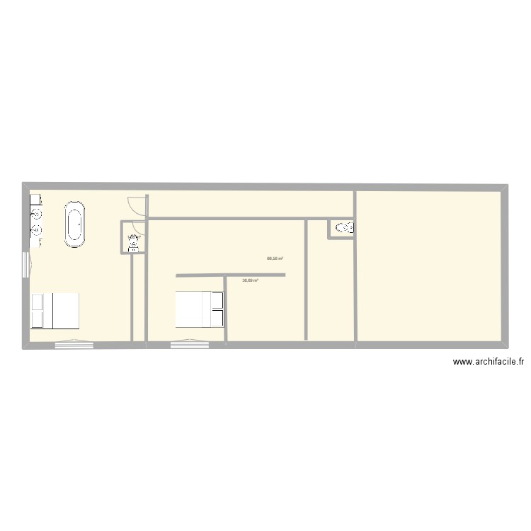 MAISON. Plan de 0 pièce et 0 m2