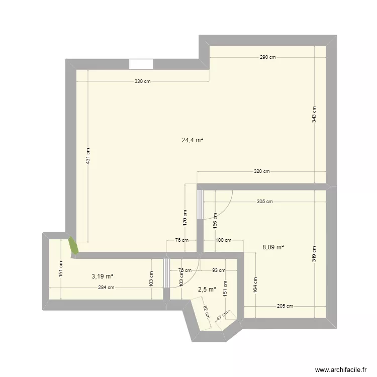 Appart Massacrier Anitbes. Plan de 