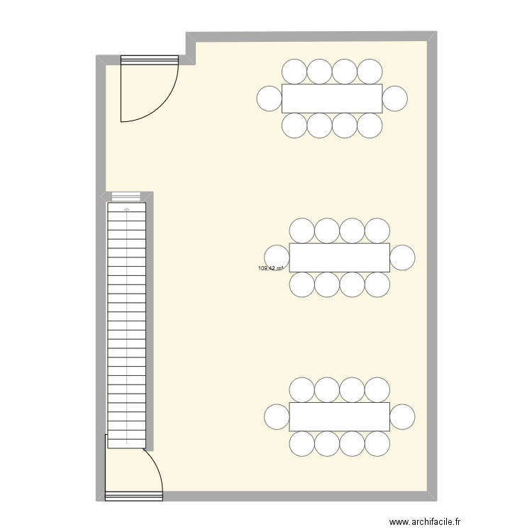 R.C widadiya safsaf. Plan de 1 pièce et 109 m2