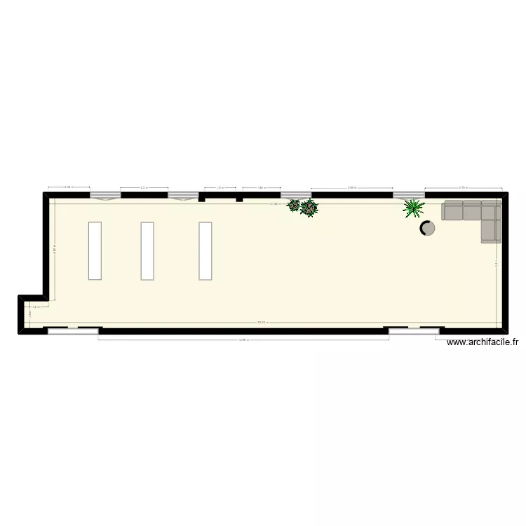 Bibliothèque. Plan de 1 et 139 m² Bibliothèque. Plan de 1 et 139 m²