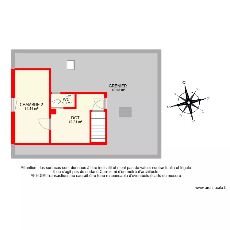 BI 33824. Plan de 23  et 240 m²